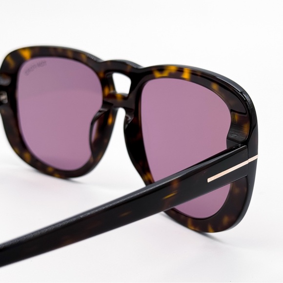 NEW TOM FORD BILLIE TF1012 ECO 52Y WOMEN SUNGLASSES FT1012/S HAVANA EYEWEAR - Picture 7 of 10
